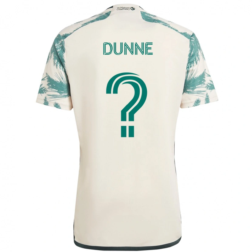 DanxenキッズMichael Dunne#0ベージュ グリーンアウェイシャツ2025/26ジャージーユニフォーム