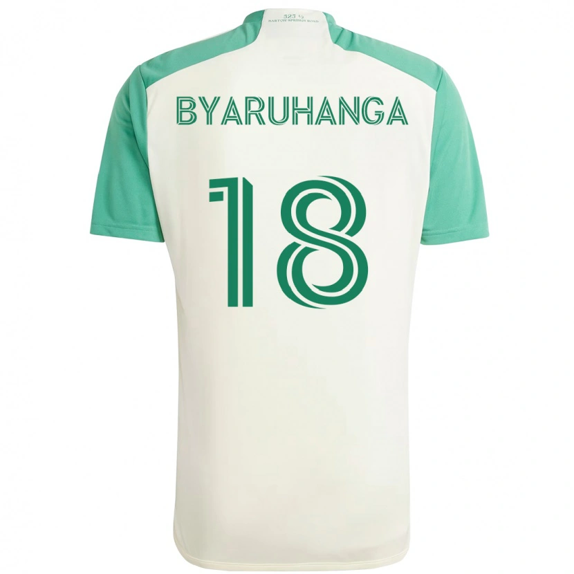 Danxenキッズボボシ・ビャルハンガ#18ホワイト グリーンアウェイシャツ2025/26ジャージーユニフォーム