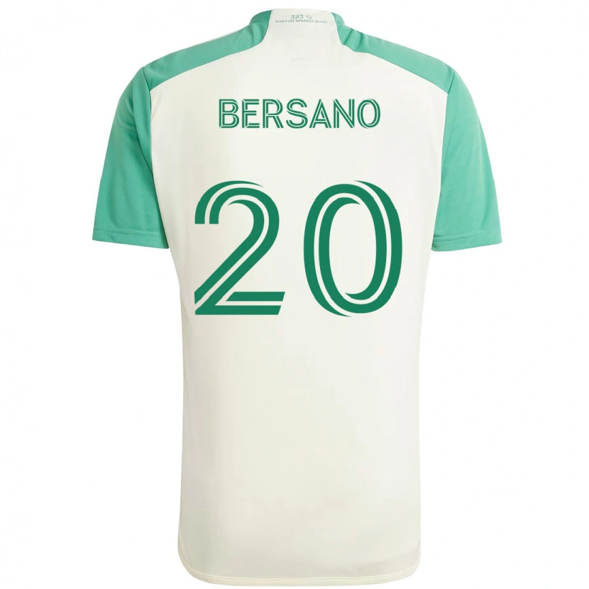 Danxenキッズマット・ベルサーノ#20ホワイト グリーンアウェイシャツ2025/26ジャージーユニフォーム