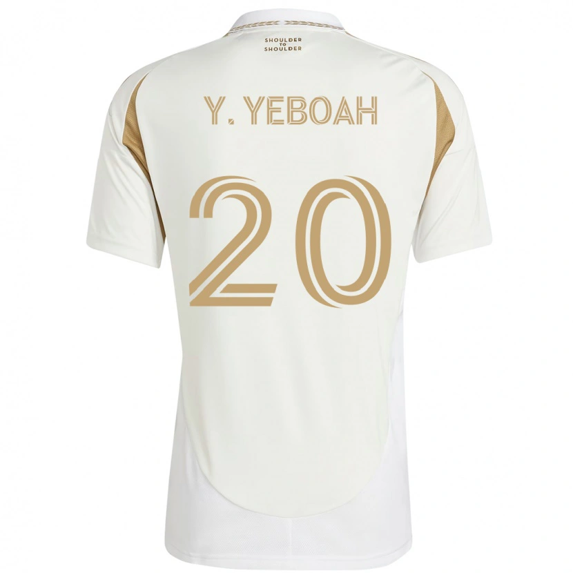 Danxenキッズヨー・イエボア#20ホワイト ブラウンアウェイシャツ2025/26ジャージーユニフォーム