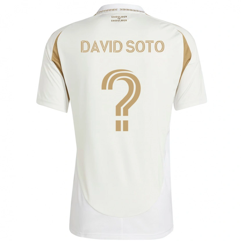 DanxenキッズDavid Soto#0ホワイト ブラウンアウェイシャツ2025/26ジャージーユニフォーム