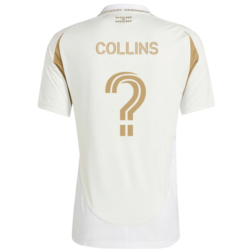 DanxenキッズSlate Collins#0ホワイト ブラウンアウェイシャツ2025/26ジャージーユニフォーム