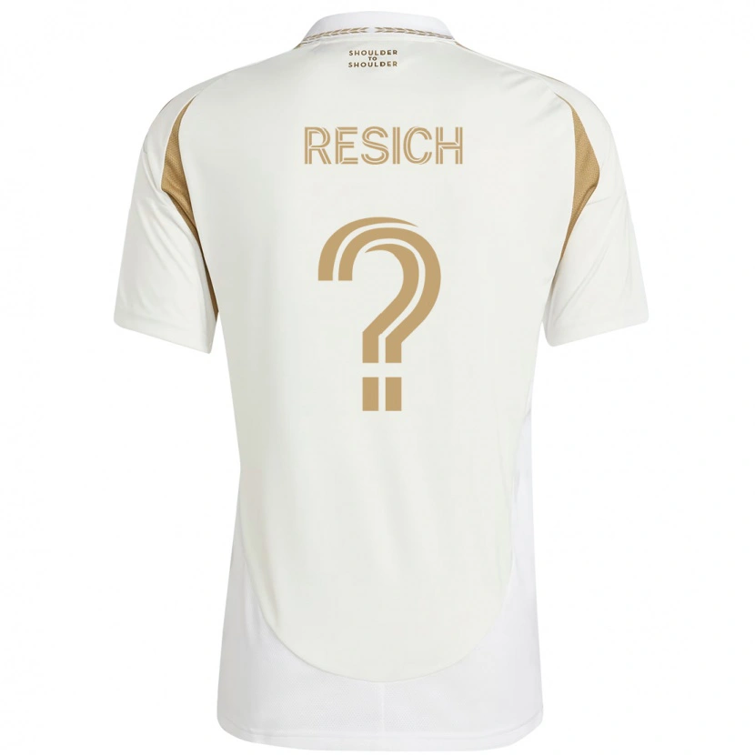 DanxenキッズDempsey Resich#0ホワイト ブラウンアウェイシャツ2025/26ジャージーユニフォーム
