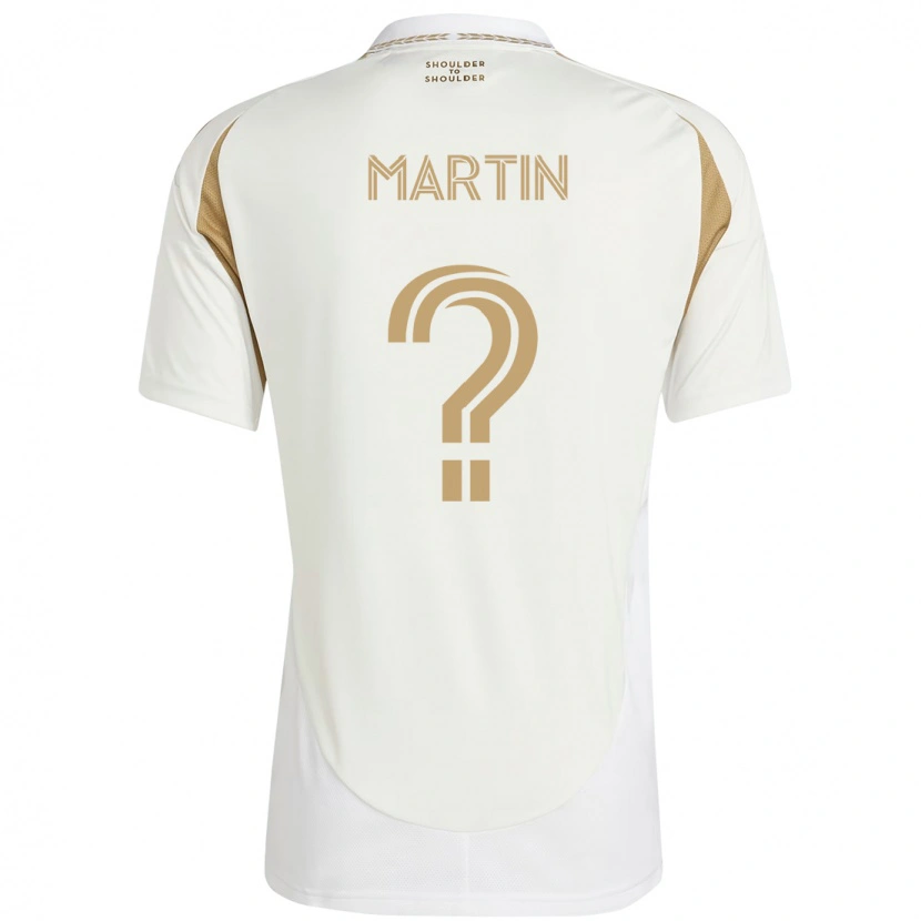 DanxenキッズAidan Martin#0ホワイト ブラウンアウェイシャツ2025/26ジャージーユニフォーム