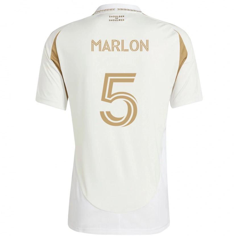 DanxenキッズMarlon#5ホワイト ブラウンアウェイシャツ2025/26ジャージーユニフォーム
