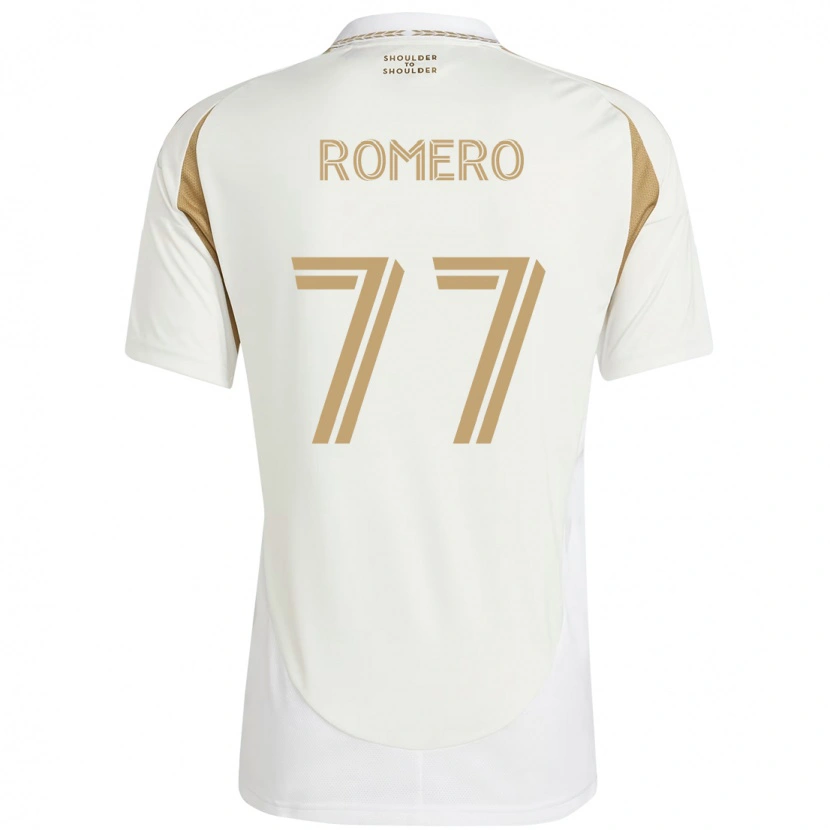 Danxenキッズアレクサンダー・ロメロ#77ホワイト ブラウンアウェイシャツ2025/26ジャージーユニフォーム