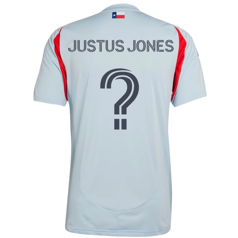 DanxenキッズJustus Jones#0ライトブルー レッドアウェイシャツ2025/26ジャージーユニフォーム