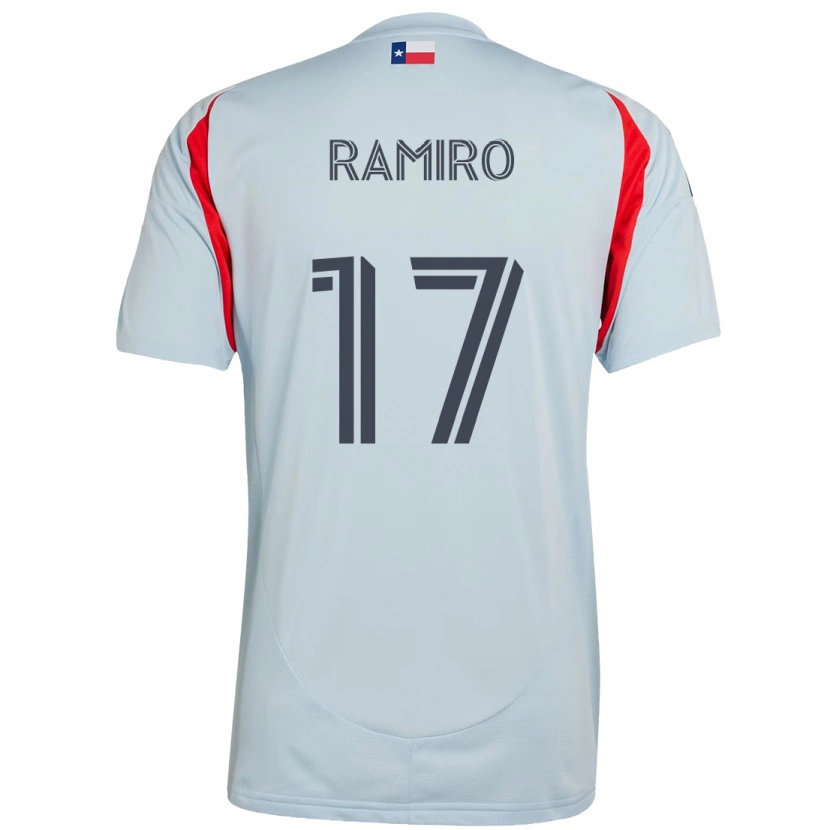 DanxenキッズRamiro#17ライトブルー レッドアウェイシャツ2025/26ジャージーユニフォーム