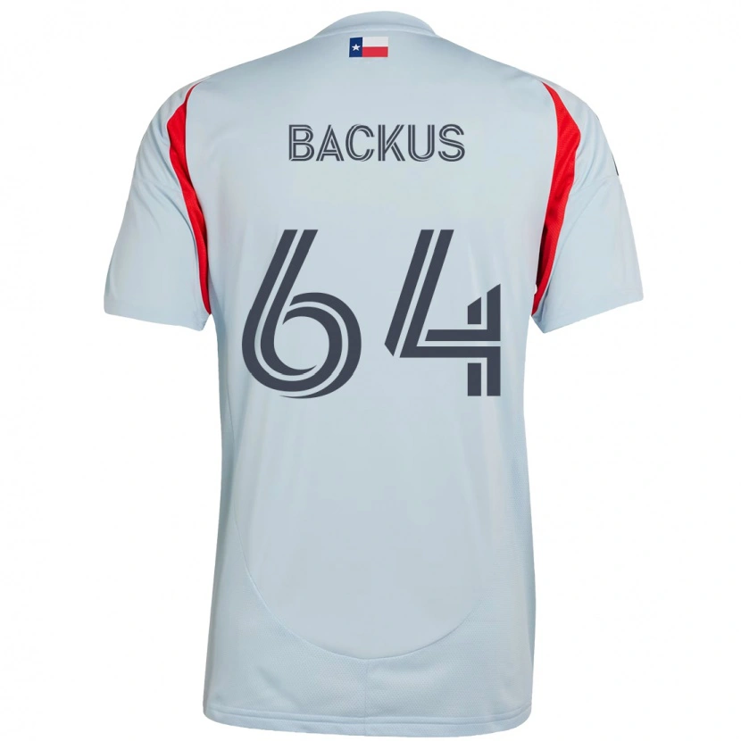 DanxenキッズBraeden Backus#64ライトブルー レッドアウェイシャツ2025/26ジャージーユニフォーム