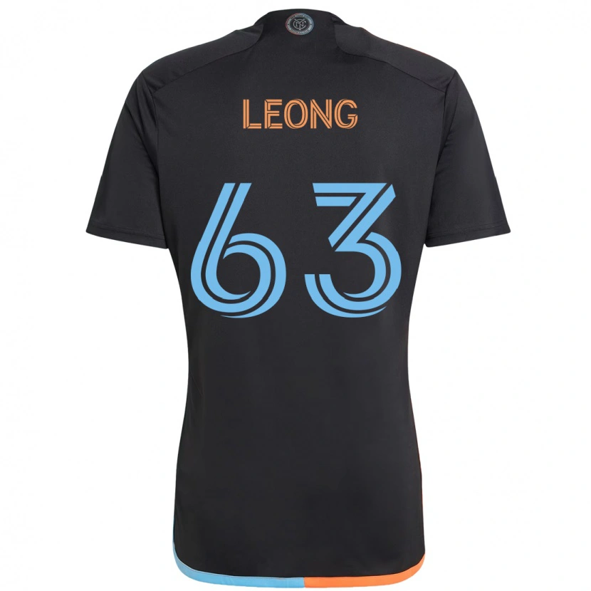 DanxenキッズMatthew Leong#63ブラック ブルー オレンジアウェイシャツ2025/26ジャージーユニフォーム