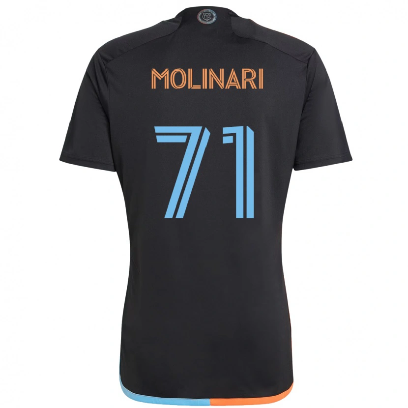 DanxenキッズPeter Molinari#71ブラック ブルー オレンジアウェイシャツ2025/26ジャージーユニフォーム