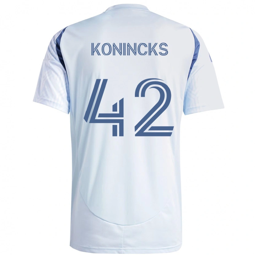 DanxenキッズDiego Konincks#42ライトスカイブルー ブルーアウェイシャツ2025/26ジャージーユニフォーム