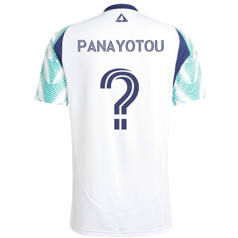 Danxenキッズジャック・パナヨトウ#0ホワイト ブルーアウェイシャツ2025/26ジャージーユニフォーム