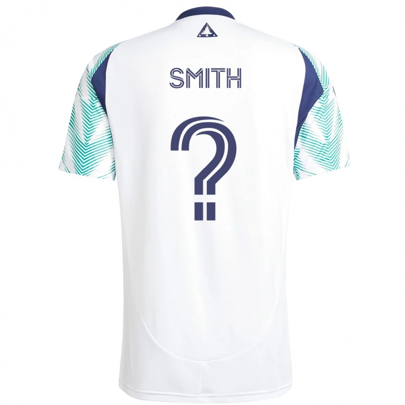 DanxenキッズBraedon Smith#0ホワイト ブルーアウェイシャツ2025/26ジャージーユニフォーム