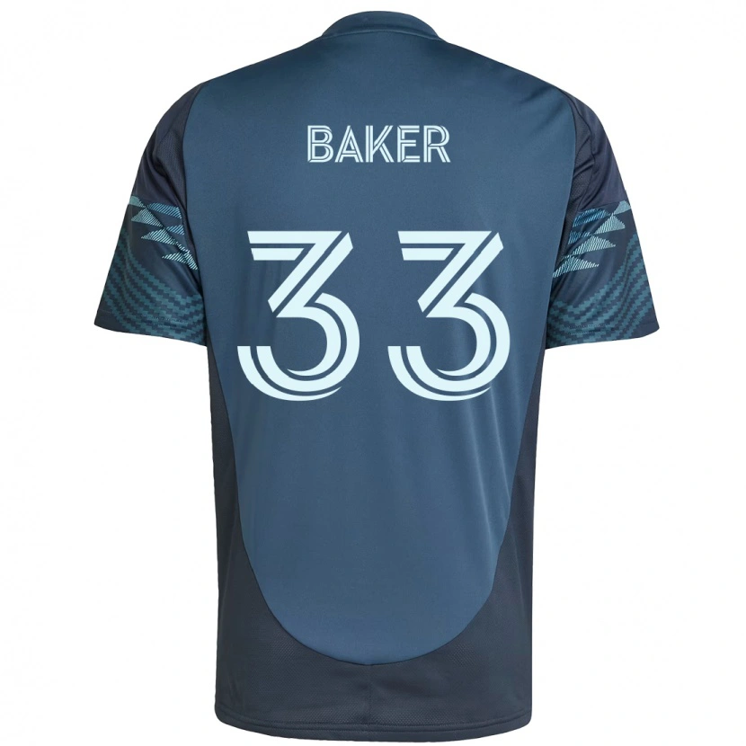 Danxenキッズコーディー・ベイカー#33ライトブルーアウェイシャツ2025/26ジャージーユニフォーム