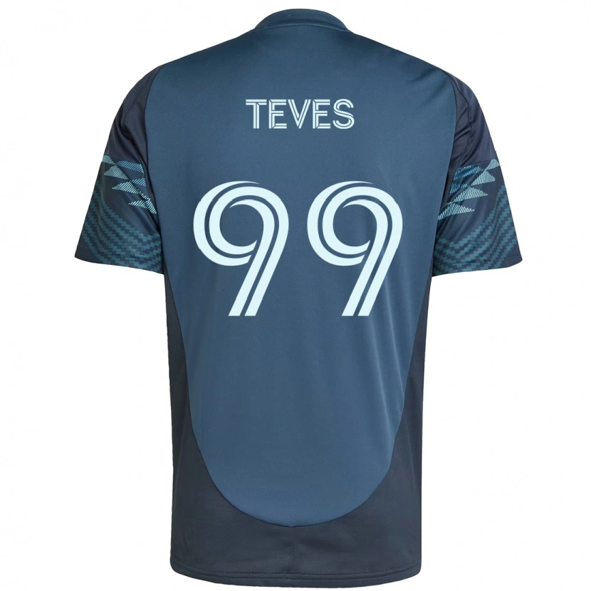 Danxenキッズディラン・テベス#99ライトブルーアウェイシャツ2025/26ジャージーユニフォーム