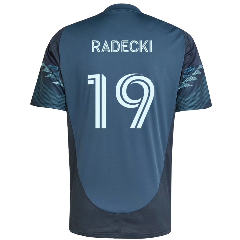 Danxenキッズテイラー・ラデッキ#19ライトブルーアウェイシャツ2025/26ジャージーユニフォーム