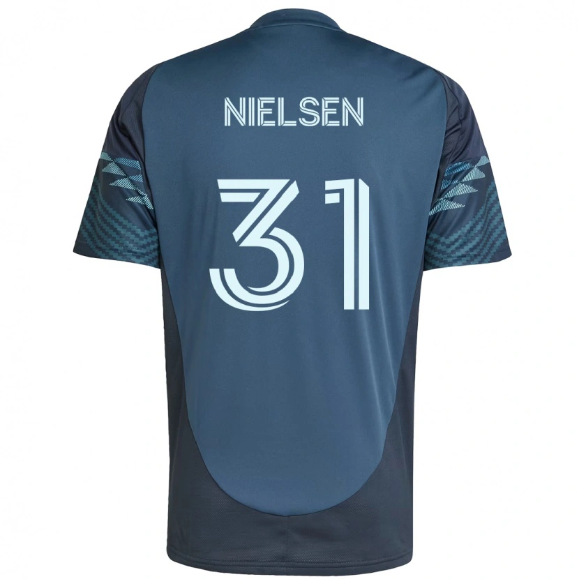Danxenキッズマデリーン・ニールセン#31ライトブルーアウェイシャツ2025/26ジャージーユニフォーム