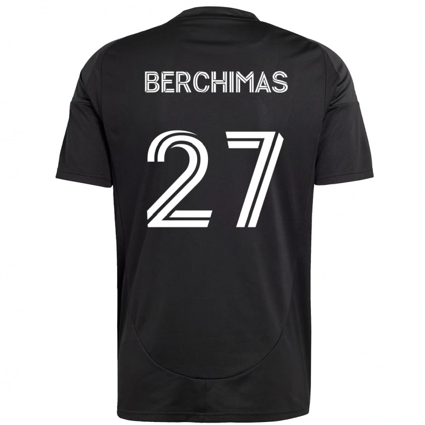 Danxenキッズニムファシャ・バーチマス#27ブラック ホワイトアウェイシャツ2025/26ジャージーユニフォーム