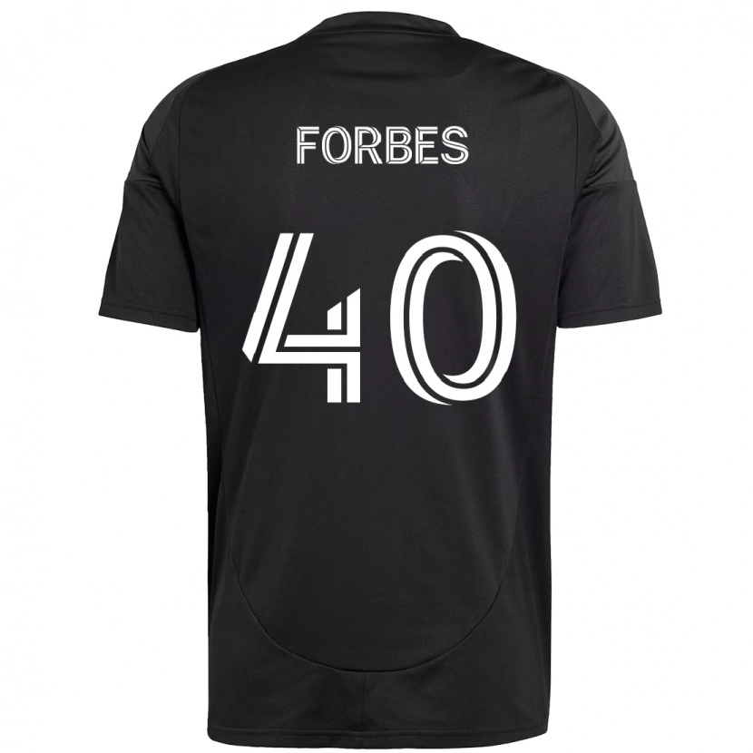DanxenキッズJahlane Forbes#40ブラック ホワイトアウェイシャツ2025/26ジャージーユニフォーム