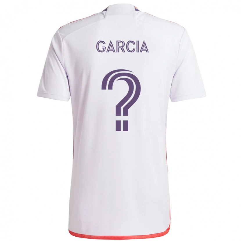 DanxenキッズJakob Garcia#0ホワイト パープルアウェイシャツ2025/26ジャージーユニフォーム