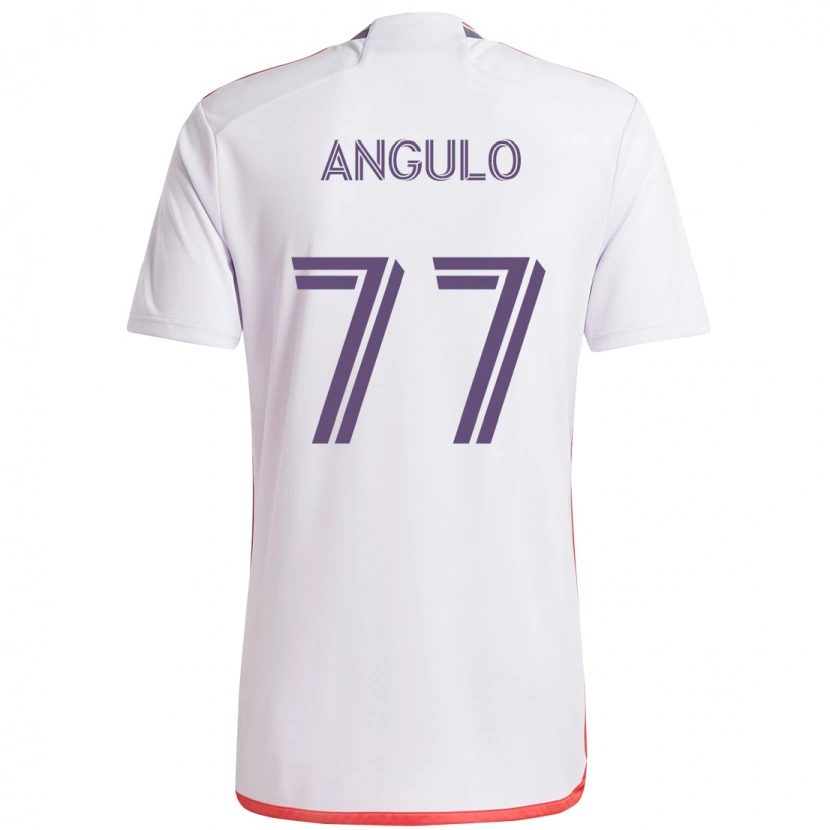 Danxenキッズイバン・アングロ#77ホワイト パープルアウェイシャツ2025/26ジャージーユニフォーム