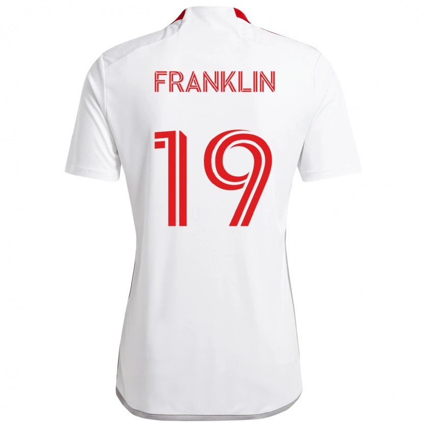 Danxenキッズコービー・フランクリン#19ホワイト レッドアウェイシャツ2025/26ジャージーユニフォーム