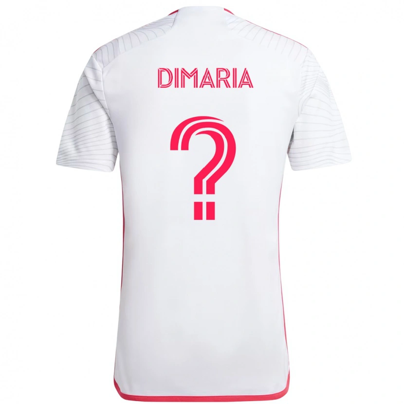 DanxenキッズJohn Dimaria#0ホワイト マゼンタアウェイシャツ2025/26ジャージーユニフォーム