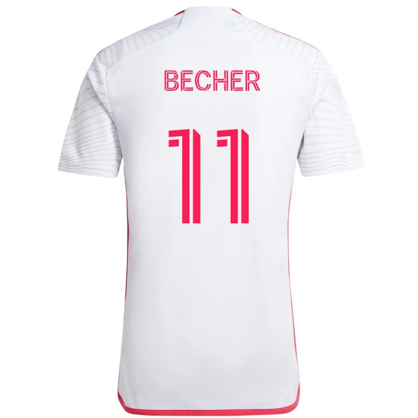 Danxenキッズサイモン・ベッチャー#11ホワイト マゼンタアウェイシャツ2025/26ジャージーユニフォーム