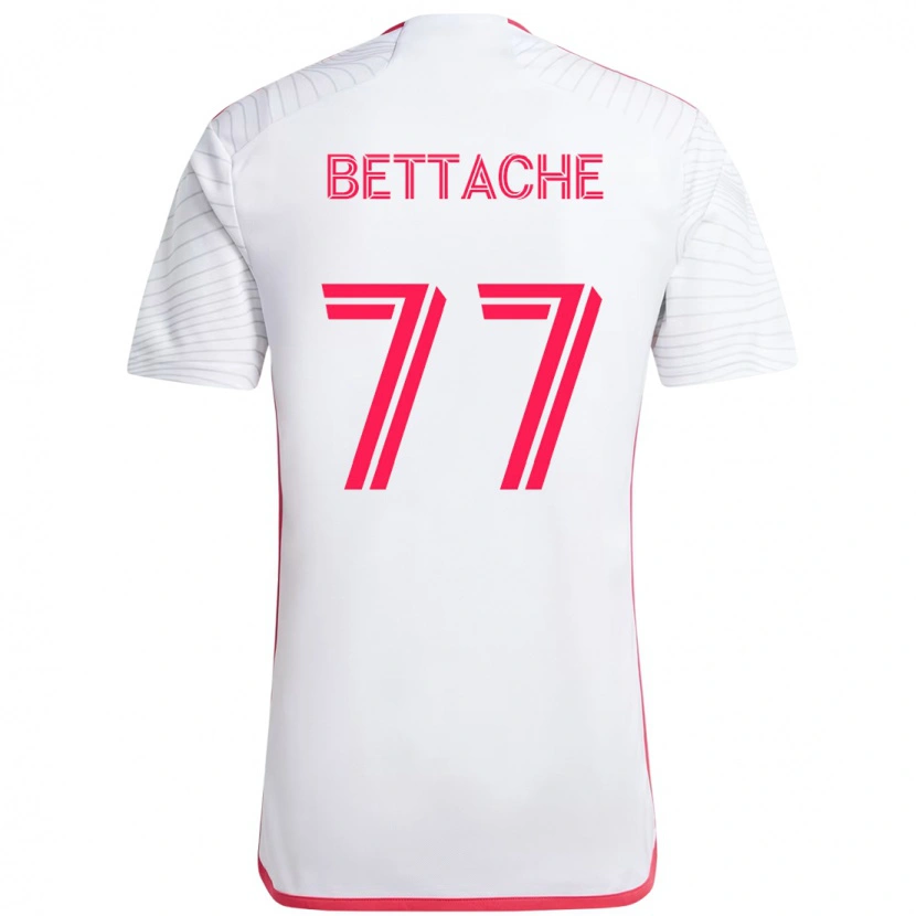 Danxenキッズファイサル・ベタシュ#77ホワイト マゼンタアウェイシャツ2025/26ジャージーユニフォーム