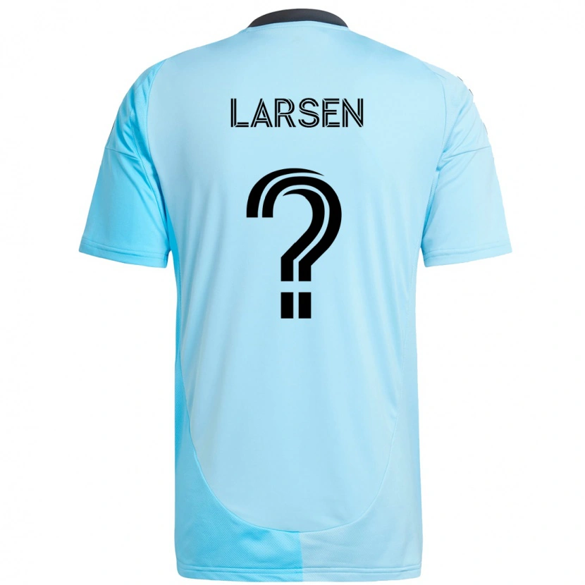 DanxenキッズLars Larsen#0スカイブルーアウェイシャツ2025/26ジャージーユニフォーム