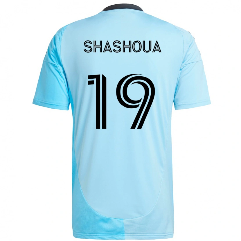 Danxenキッズサムエル・シャショウア#19スカイブルーアウェイシャツ2025/26ジャージーユニフォーム