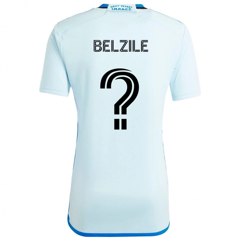 DanxenキッズJean-Christophe Belzile#0スカイブルー ダークブルーアウェイシャツ2025/26ジャージーユニフォーム