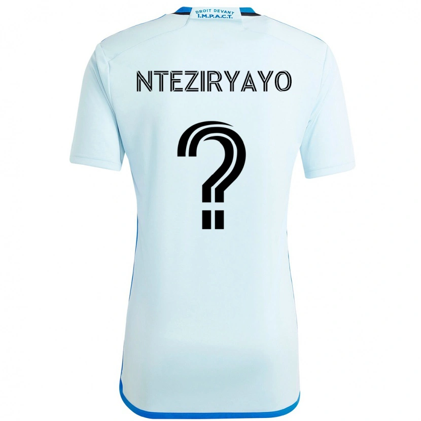 DanxenキッズJosh Nteziryayo#0スカイブルー ダークブルーアウェイシャツ2025/26ジャージーユニフォーム