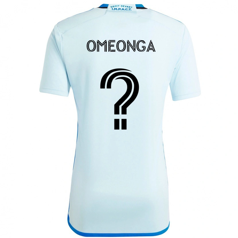 DanxenキッズJeremie Omeonga#0スカイブルー ダークブルーアウェイシャツ2025/26ジャージーユニフォーム