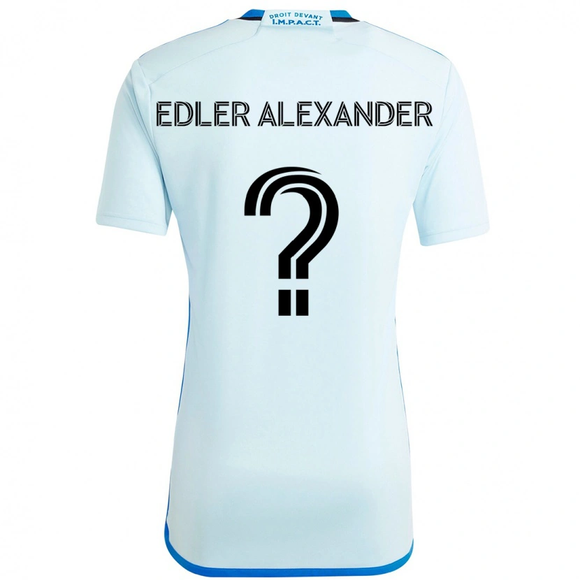DanxenキッズGuesly Edler Alexander#0スカイブルー ダークブルーアウェイシャツ2025/26ジャージーユニフォーム