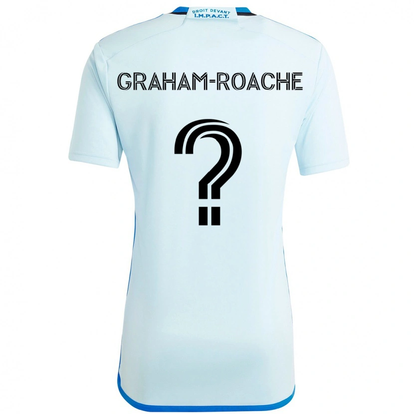 DanxenキッズOwen Graham-Roache#0スカイブルー ダークブルーアウェイシャツ2025/26ジャージーユニフォーム