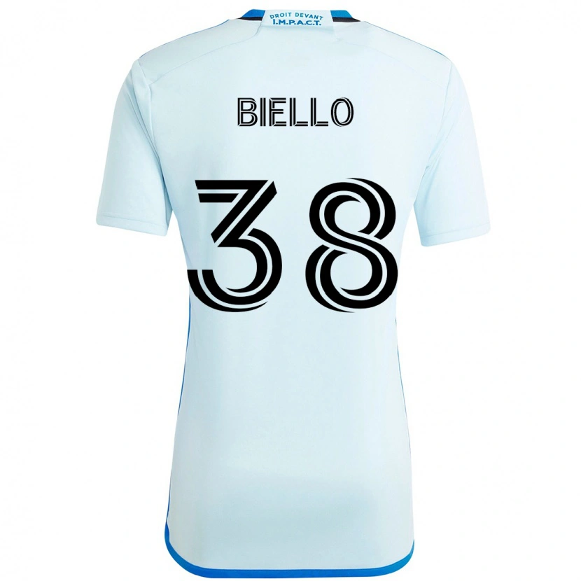 DanxenキッズAlessandro Biello#38スカイブルー ダークブルーアウェイシャツ2025/26ジャージーユニフォーム