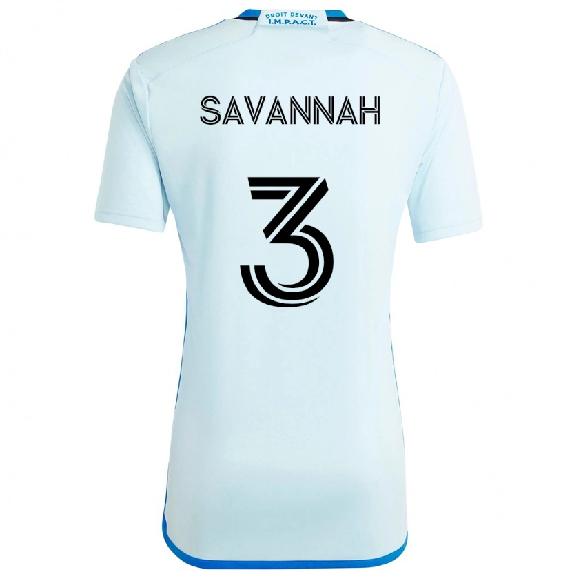 DanxenキッズChenail Savannah#3スカイブルー ダークブルーアウェイシャツ2025/26ジャージーユニフォーム