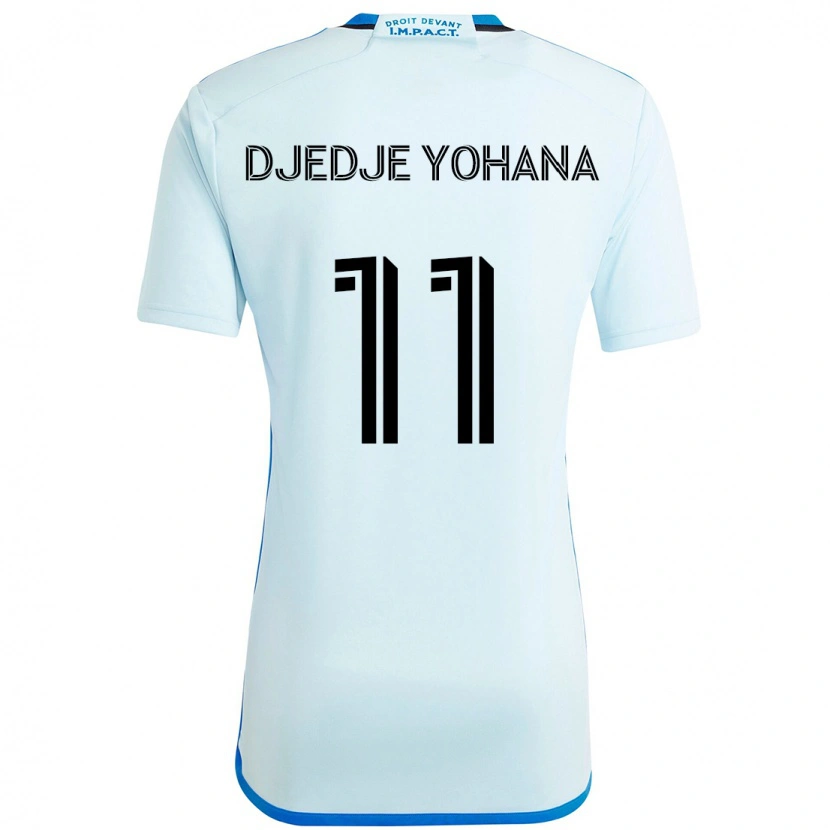DanxenキッズKabie Djedje Yohana#11スカイブルー ダークブルーアウェイシャツ2025/26ジャージーユニフォーム