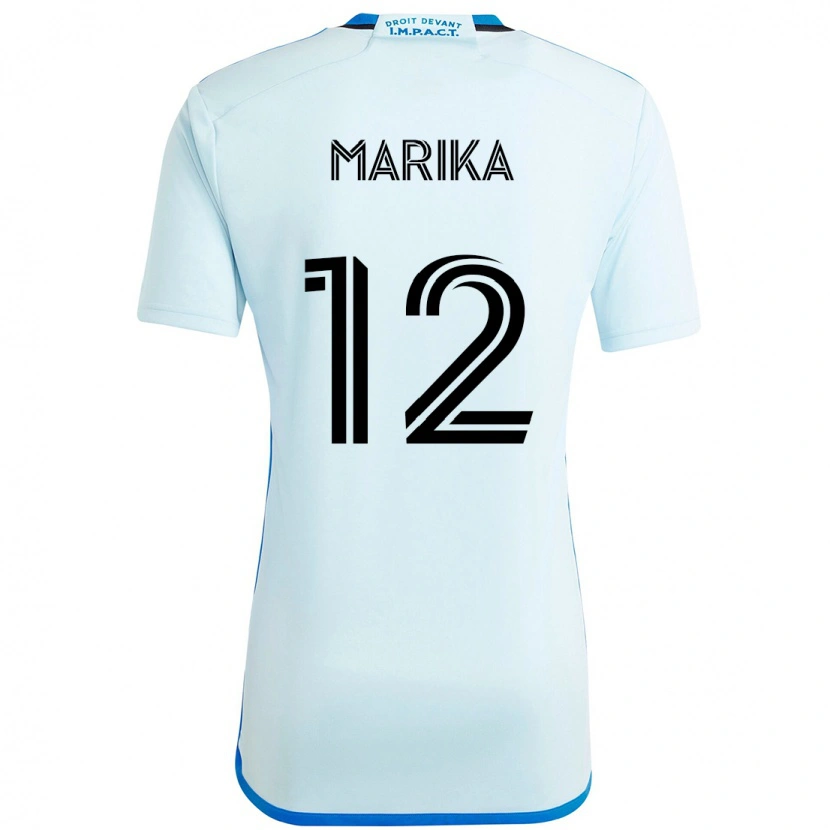 DanxenキッズMartineau Marika#12スカイブルー ダークブルーアウェイシャツ2025/26ジャージーユニフォーム