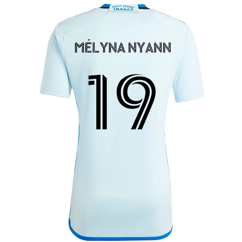 DanxenキッズAlexis Mélyna Nyann#19スカイブルー ダークブルーアウェイシャツ2025/26ジャージーユニフォーム