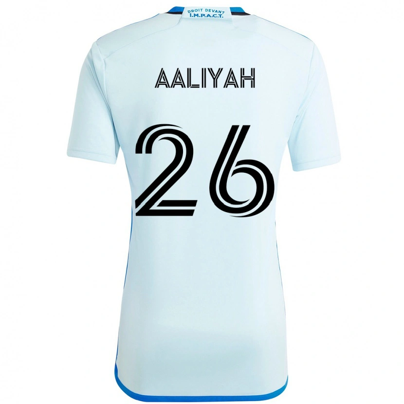 DanxenキッズPicquet Aaliyah#26スカイブルー ダークブルーアウェイシャツ2025/26ジャージーユニフォーム