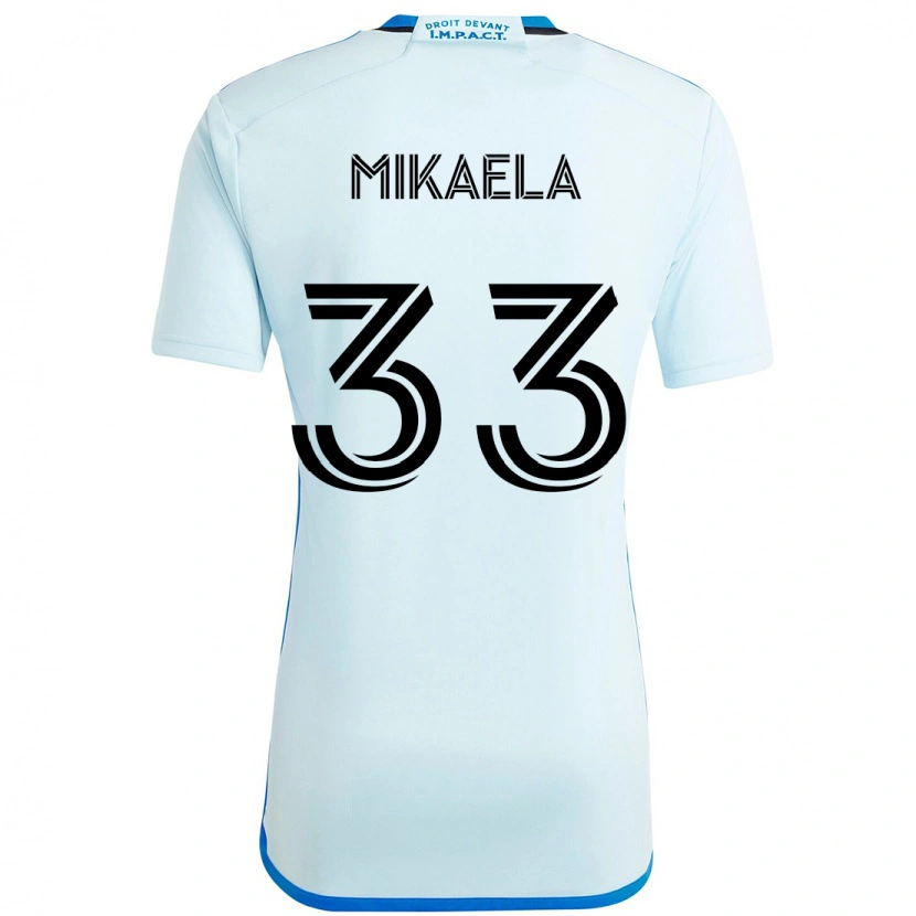 DanxenキッズAitken Mikaela#33スカイブルー ダークブルーアウェイシャツ2025/26ジャージーユニフォーム