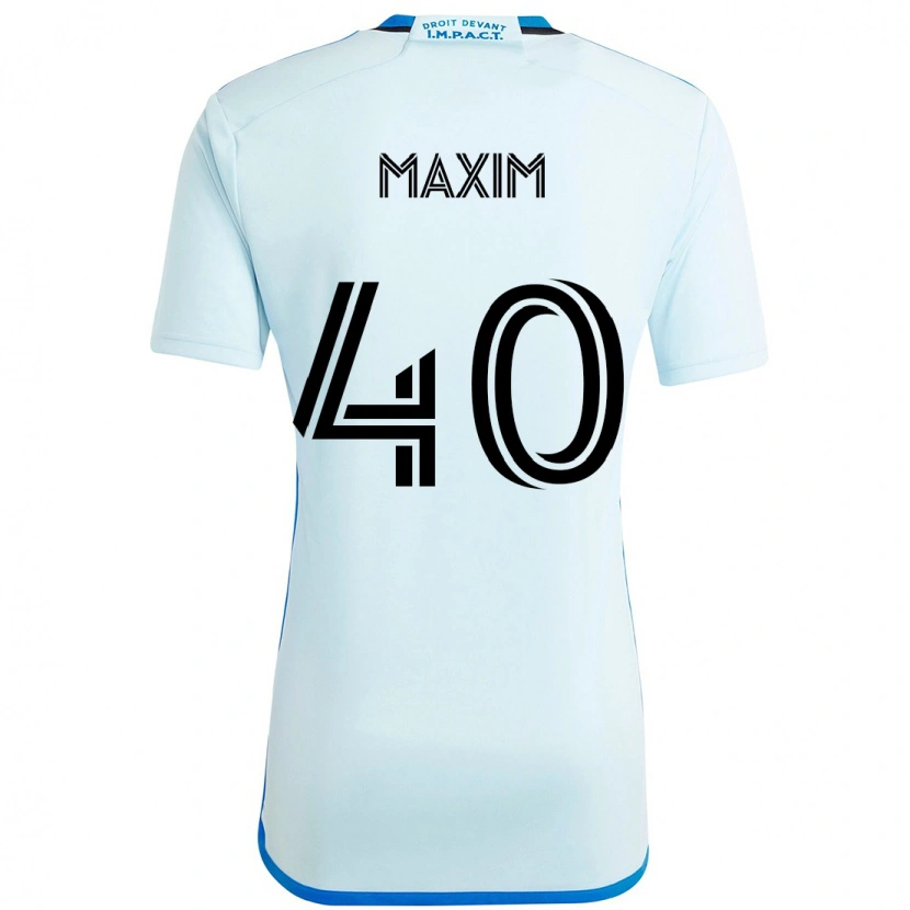 DanxenキッズEllyson Maxim#40スカイブルー ダークブルーアウェイシャツ2025/26ジャージーユニフォーム