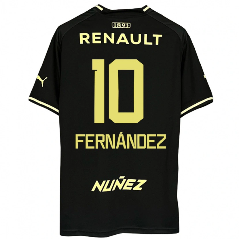 Danxenキッズレオナルド・フェルナンデス#10ブラック イエローアウェイシャツ2025/26ジャージーユニフォーム
