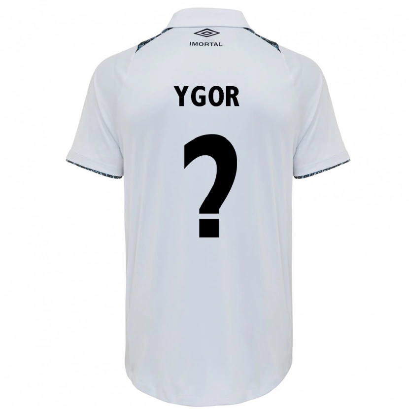 DanxenキッズYgor#0ホワイト ブルーアウェイシャツ2025/26ジャージーユニフォーム