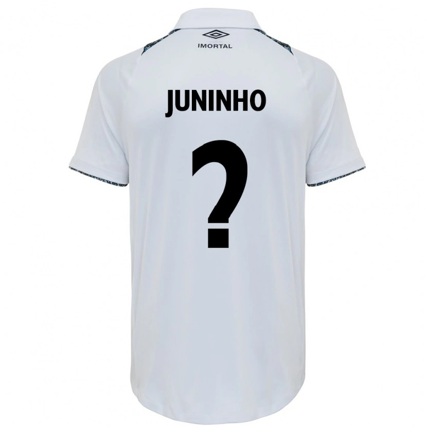 Danxenキッズジュニーニョ・ペルナンブカーノ#0ホワイト ブルーアウェイシャツ2025/26ジャージーユニフォーム