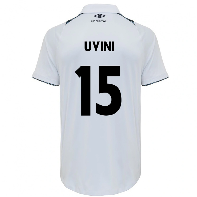 Danxenキッズブルーノ・ウヴィニ・ボルトランサ#15ホワイト ブルーアウェイシャツ2025/26ジャージーユニフォーム