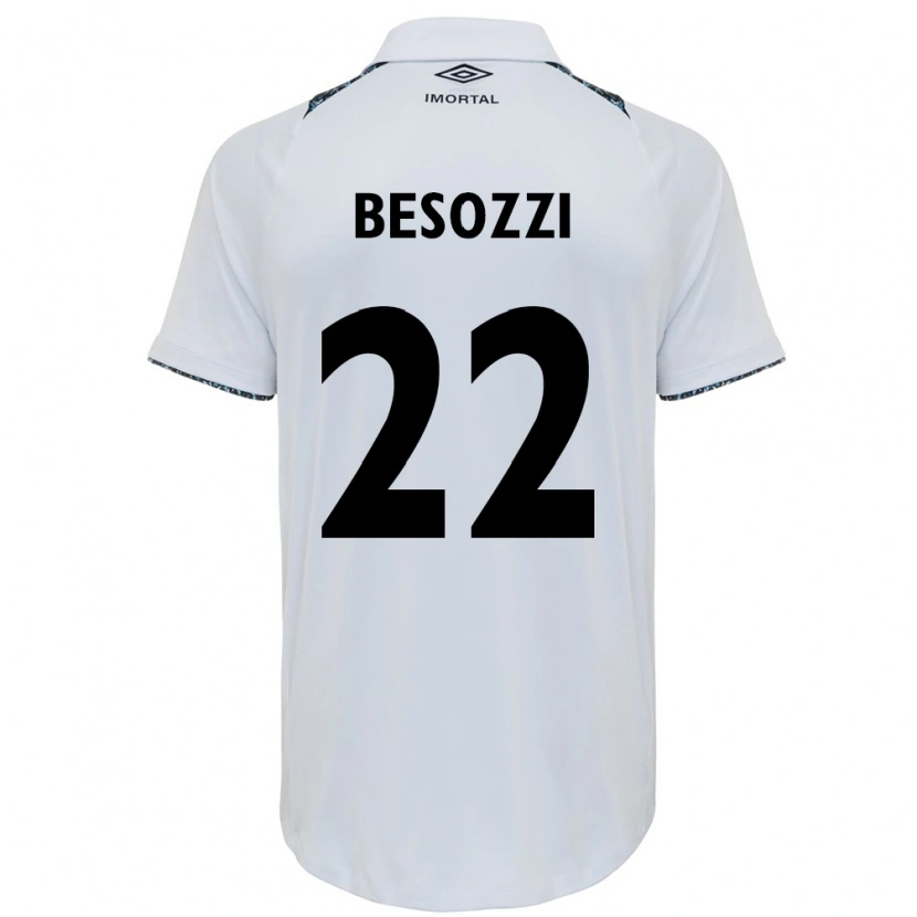 Danxenキッズルーカス・ベゾッツィ#22ホワイト ブルーアウェイシャツ2025/26ジャージーユニフォーム